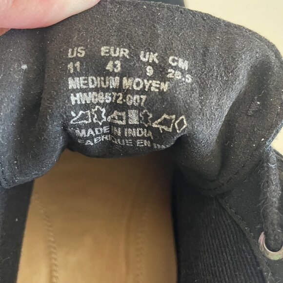 Hush Puppies Bailey Women's Chukka Ankle Boots Black Suede Size 11 Lace Up - Picture 7 of 9